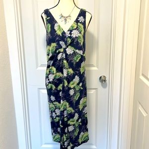 Tommy Bahama dress blue floral L